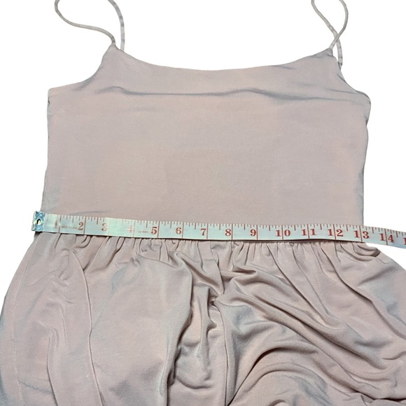 EUC Aritzia Baby Pink Spaghetti Strap Wide Leg Jumpsuit with Pockets!! - Picture 6 of 9